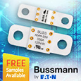 High power bolt down fuses from Eaton Bussmann offer current ratings up to 500A, samples available from Anglia.