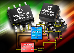 Microchip synchronous buck MOSFET drivers and LDOs provide maximum efficiency in small packages